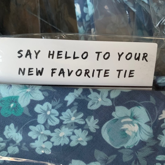 Dazi Mens Tropic Blue Tie- Lot of 7 - Picture 3 of 3